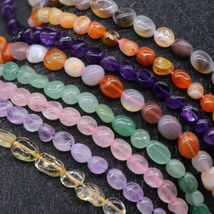 263-Crystal Raw Stone Asymmetrical Agate Stone Amorphous Loose Beads Semi-Finished DIY Jewelry Accessories Wholesale