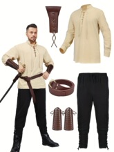 V 39121 Renaissance Pirate Shirt Costume ���ո��˺�������