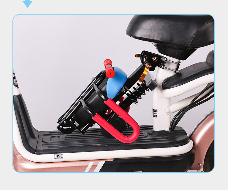 Electric Scooter Battery Bike Child Safety Seat Front-Mounted Foldable Quick-Release Child Seat with Full Surround Cushion