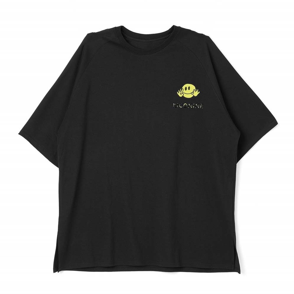Men's Casual Printed Loose Fitting Basketball Training Shirt Short Sleeved Smiley Face T-Shirt Trendy Fitness Muscle Wearing_viptrois.com