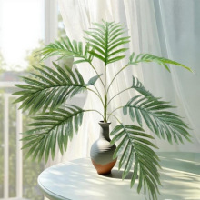 精致仿真9树状超大散尾葵适配日式简约空间客厅茶几绿植仿真花