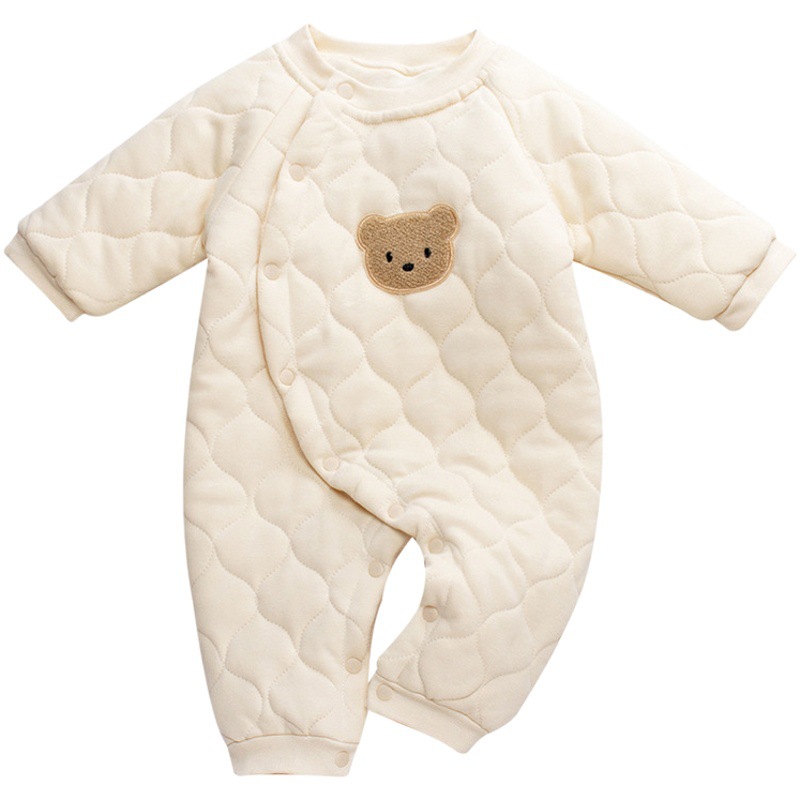 Estilo coreano nuevo Otoño e Invierno ins estilo bebé mono bebé mameluco caliente mameluco algodón engrosado algodón acolchado chaqueta al por mayor