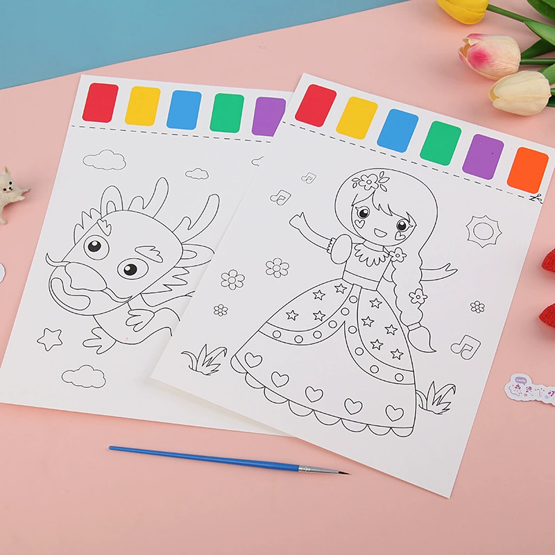 Детская водопигментация для детского сада, гуашь, DIY, граффити