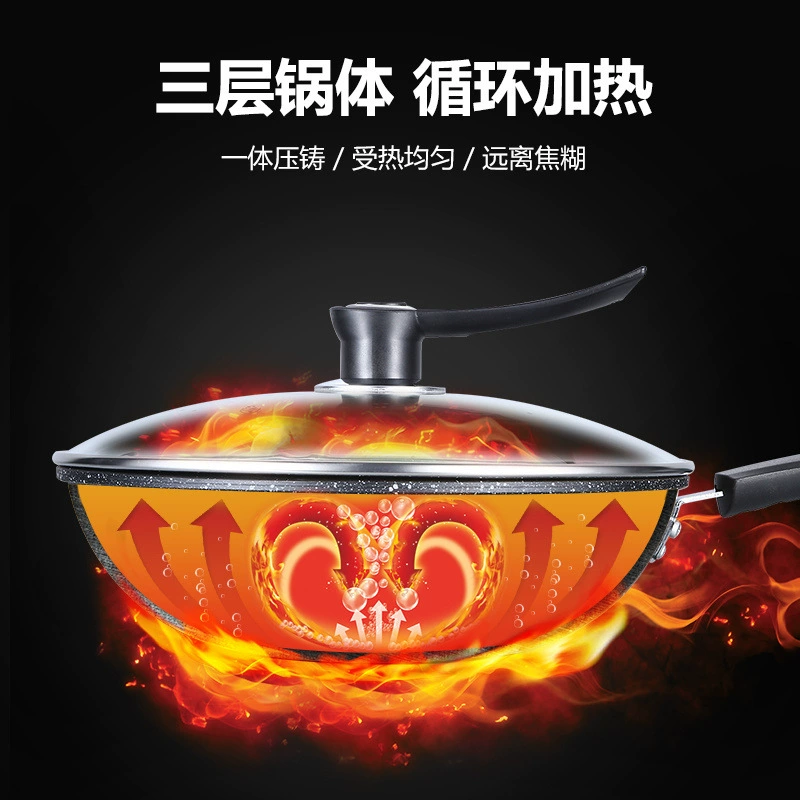Кастрюля, Mai Fan Star Wok, мебельная кастрюля, Вок, газ без масла, цветочная поливка, плоское дно, сильный двигатель, Макау, GM