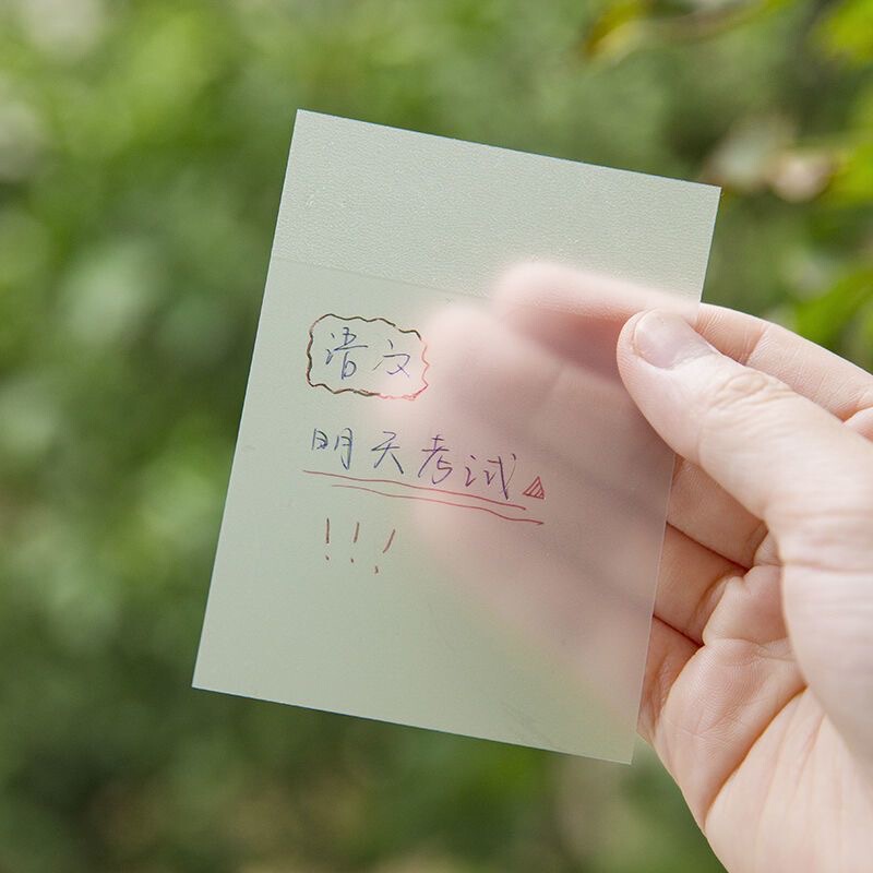 简易透明便利贴粘性强可爱学生笔记隐形便签贴纸可粘贴标记便签纸|undefined
