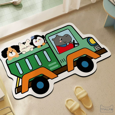 Avtomobil döşəmə paspasları | Room Living Room Floor Mats - sr301-animal-dump-truck-4060cm-diatom-mud-upgraded-model