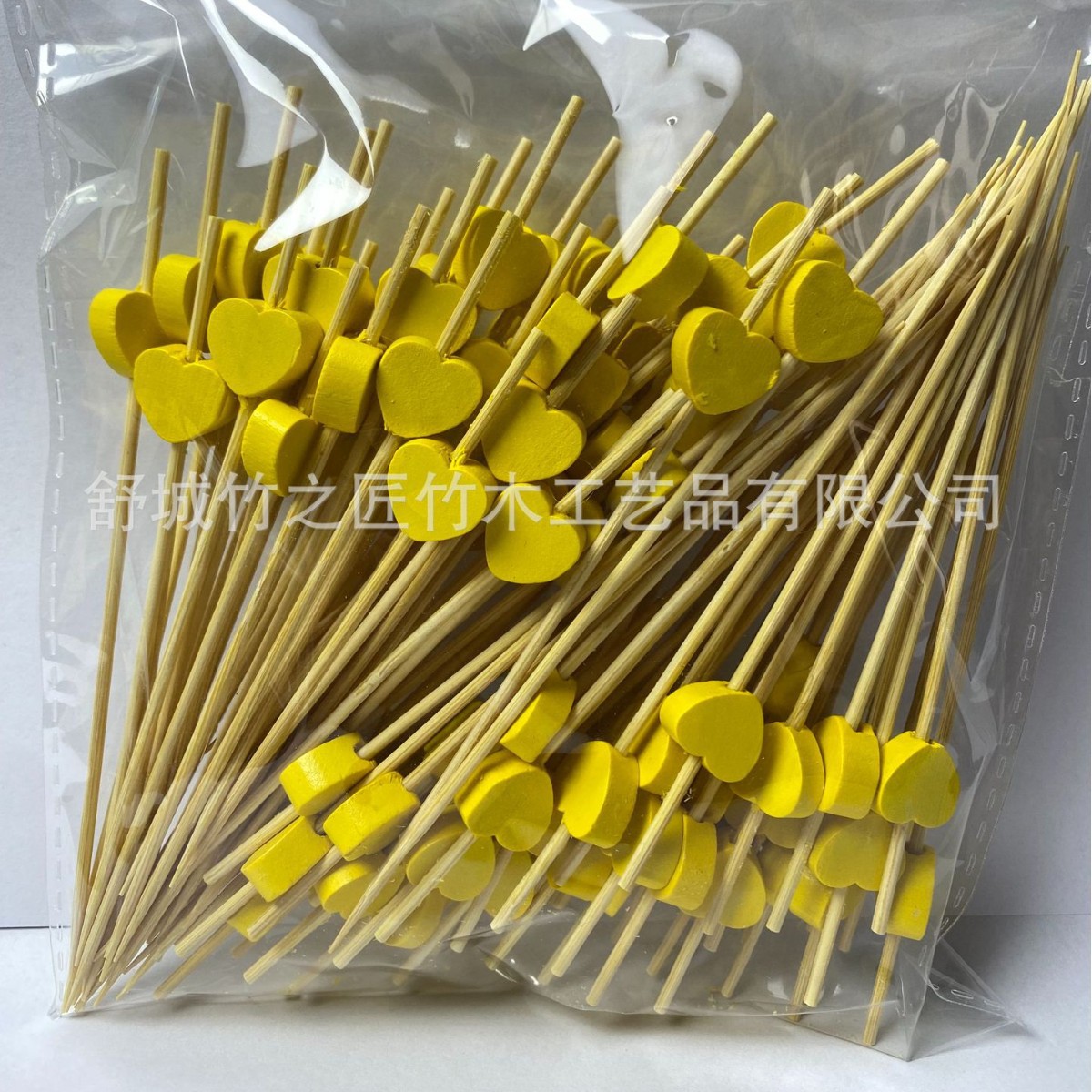 Palillos de Bambú con Corazón Desechables para Cócteles y Postres image 15