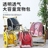 Handheld bag to go out PVC, breathable capacious backpack