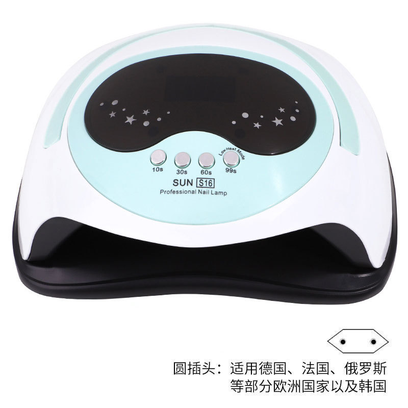 Nueva lámpara de manicura 168w máquina de fototerapia de alta potencia de secado rápido portátil inteligente lámpara de cocción de manicura de inducción transfronteriza