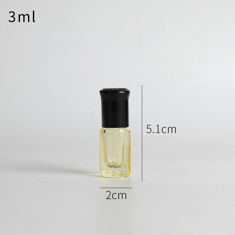 Botella de bola de rodillo de 10ml botella de perfume de aceite esencial de vidrio engrosado colorido sub-botella de viaje pequeña botella vacía botella de cuentas de muestra de masaje