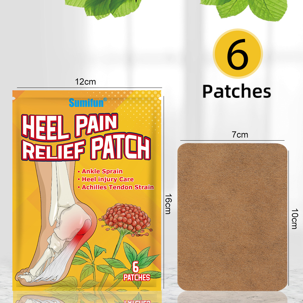 Patch de talon Panax notoginseng Sumifun, autocollant anti-douleur pour semelle, soins de santé K17701_voghion.com