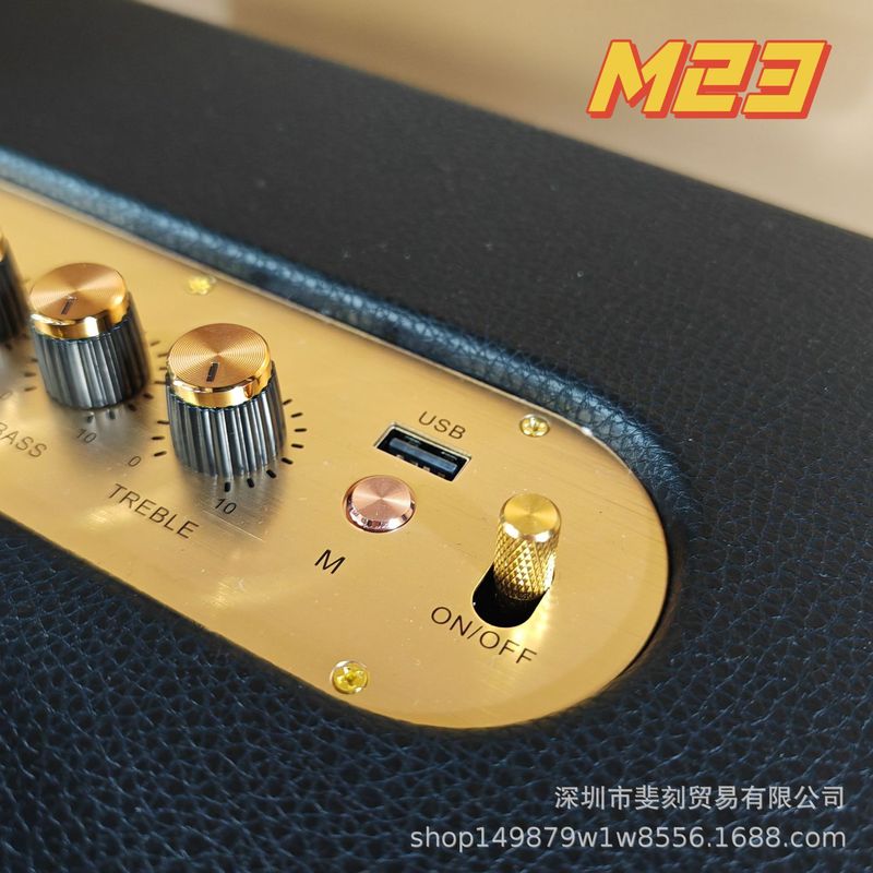 起爆金m 23無線bluetoothスピーカー馬家acton 3大電力携帯家庭用馬m 18レトロ木製音響|undefined