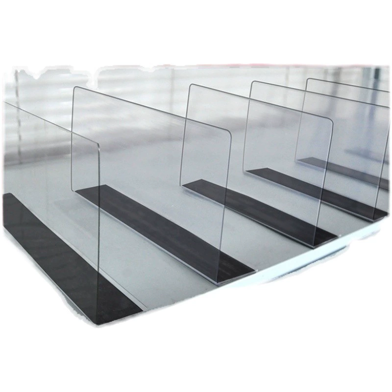 Полка супермаркета перегородка лист удобство магазин Магнитная перегородка лист Пластик L перегородка продукт ПВХ разделенный лист