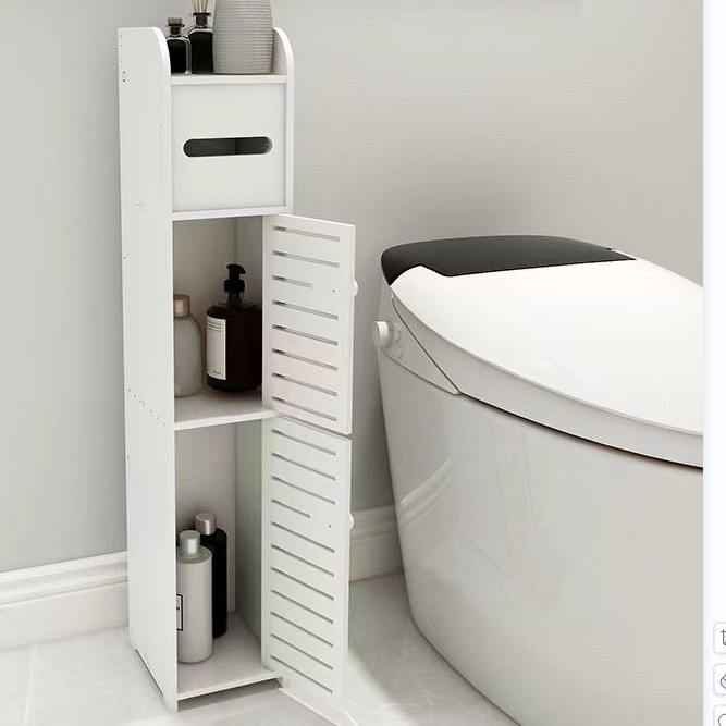 Armario de inodoro hueco de baño gabinete de tejido antibacteriano gabinete de tejido hueco de inodoro gabinete de baño impermeable