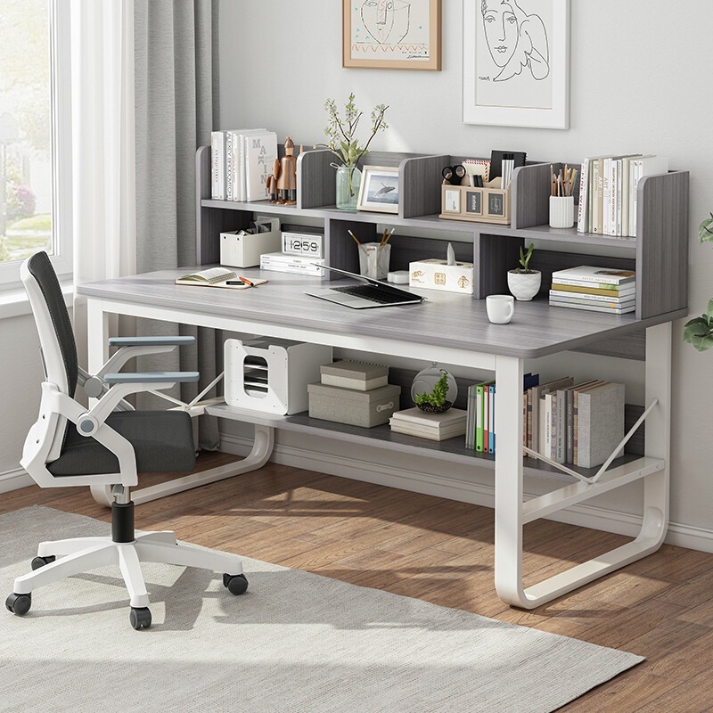 Computer Desk Desktop Home Combination Simple Office Desk Bookshelf Integrated Student Bedroom Study Writing Desk Chair