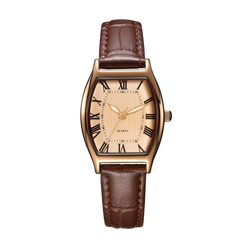 Factory Direct Sales of Retro Watches for Women Wholesale, Popular Cross-Border Live Broadcast Barrel-Shaped Quartz Belt Watches, Women's Watches Factory Direct Sales of Retro Watches for Women Wholesale, Popular Cross-Border Live Broadcast Barrel-Shaped Quartz Belt Watches, Women's Watches