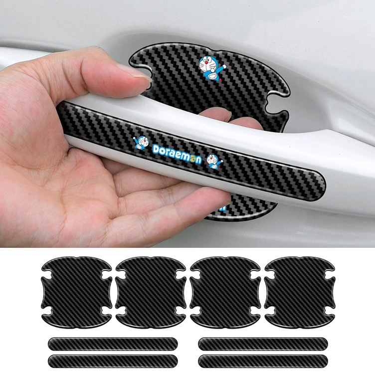 Дверь автомобиля анти-столкновение полоса дверная чаша против царапин Защитная Наклейка декоративная ручка из углеродного волокна дверная рамка царапина наклейка на зеркало заднего вида