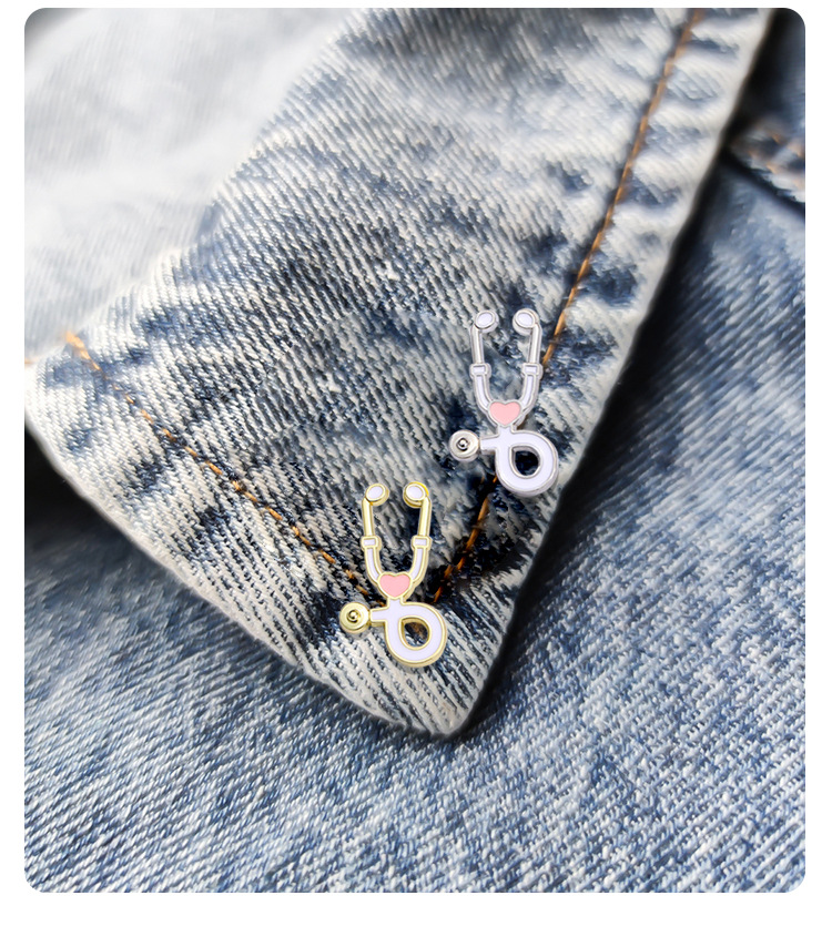 Cute, Classic Style Style Cute Classic Style Pin Stethoscope Alloy Enamel Unisex Brooches