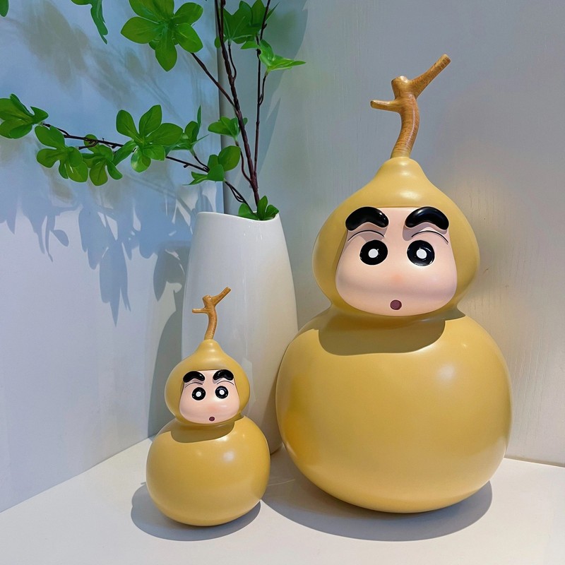 新しいクレヨンしんちゃんかわいいひょうたんしんちゃん男の子と女の子トレンディなフィギュア家の装飾デスクトップ装飾品ギフト|undefined