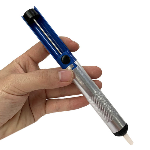 Manual small half aluminum solder suction pump anti-slip soldering gun repair welding soldering iron companion welding tool package