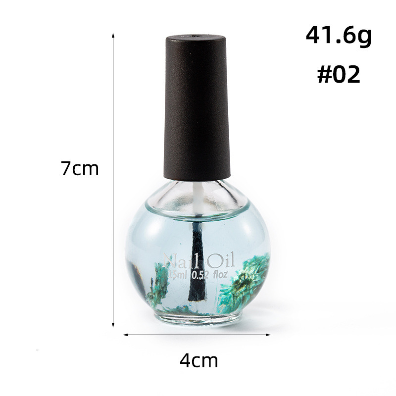 Concubina de uñas aceite de Nutrición de flores secas 15ML Cuidado del borde de las uñas Aceite hidratante anti-púas aceite de Nutrición de flores secas