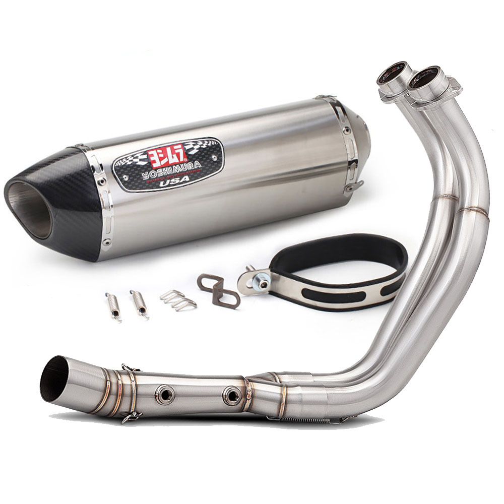 Yamaha MT-07 XSR700 14-25 Motorcycle Modified Exhaust Pipe Front Section MT07 Exhaust Pipe Tail Tip