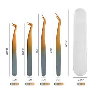 False Eyelash Tweezers, Eyelash Extension Tweezers, Beauty Eyelash Tweezers, Blooming Gold Feather Eyelash Curlers, Beauty Tools in Stock