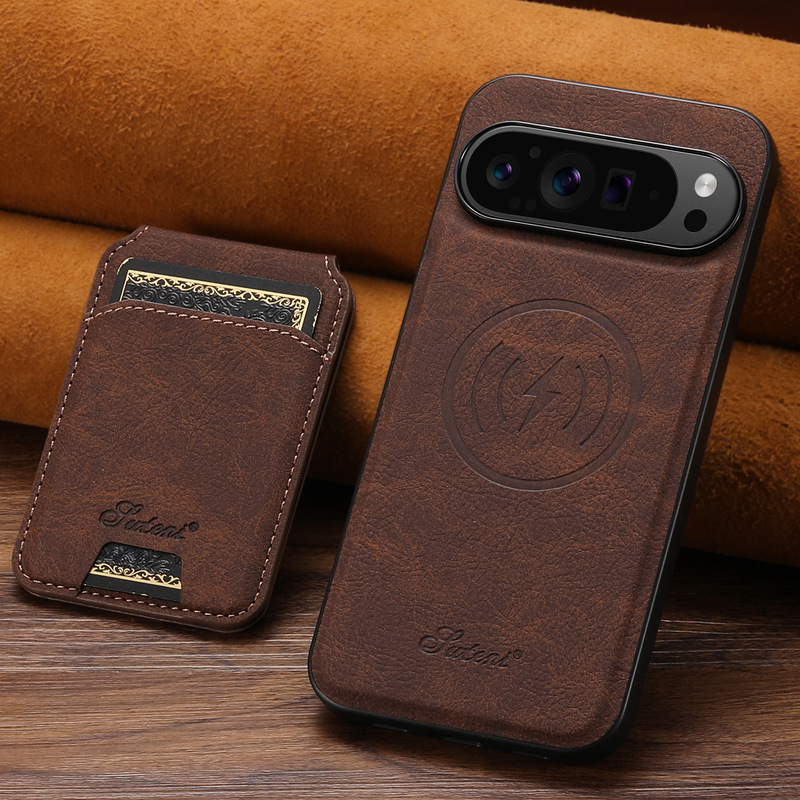 Suitable for Google 11Pro Mobile Phone Case, Magnetic 10-Card Holder, Magsafe Wireless Charging Stand, Apple Samsung Leather Case Suitable for Google 11Pro Mobile Phone Case, Magnetic 10-Card Holder, Magsafe Wireless Charging Stand, Apple Samsung Leather Case