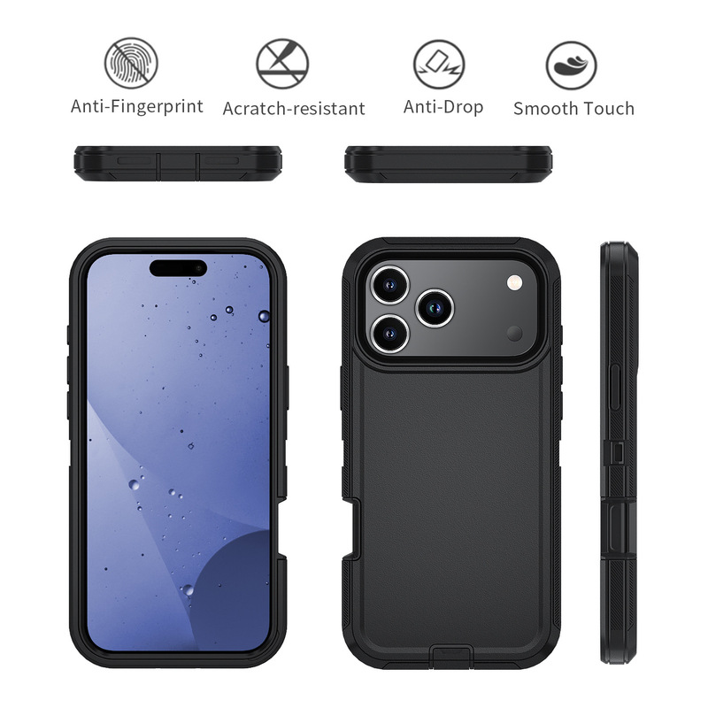 适用于iPhone17pro三防机器人手机壳外贸专供重防三合一手机壳|undefined