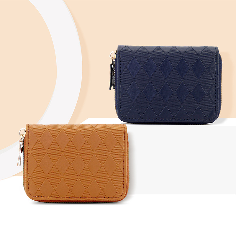 2024 nuevo tarjetero de órgano, tarjetero anti-desmagnetización para estudiantes, monedero con cremallera simple, tarjetero de gran capacidad para hombres