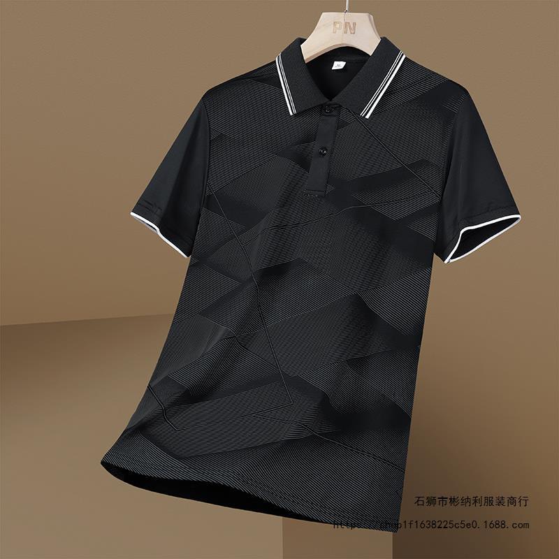 Camiseta de polo de hielo camiseta deportiva de verano hombre camiseta suelta transpirable de mangas cortas fabricantes de ropa de hombre un cabello