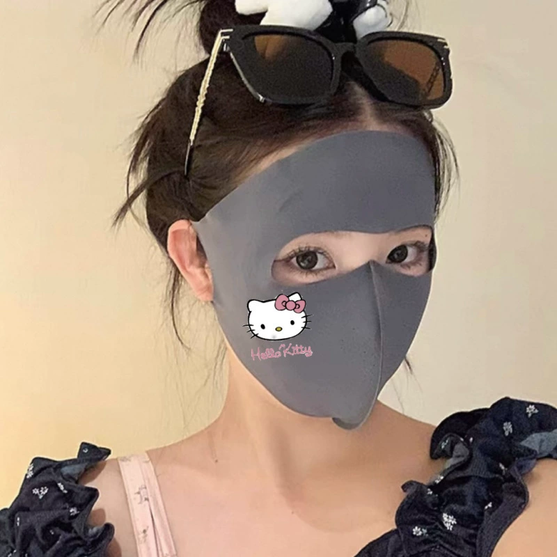 Hello Kitty, летняя дорожная медицинская маска, защита от УФ