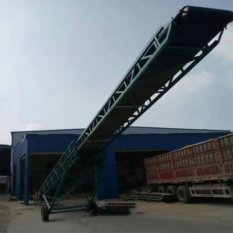 码头装卸货输送带 传送机袋装品传送带 袋装饲料大米皮带输送机