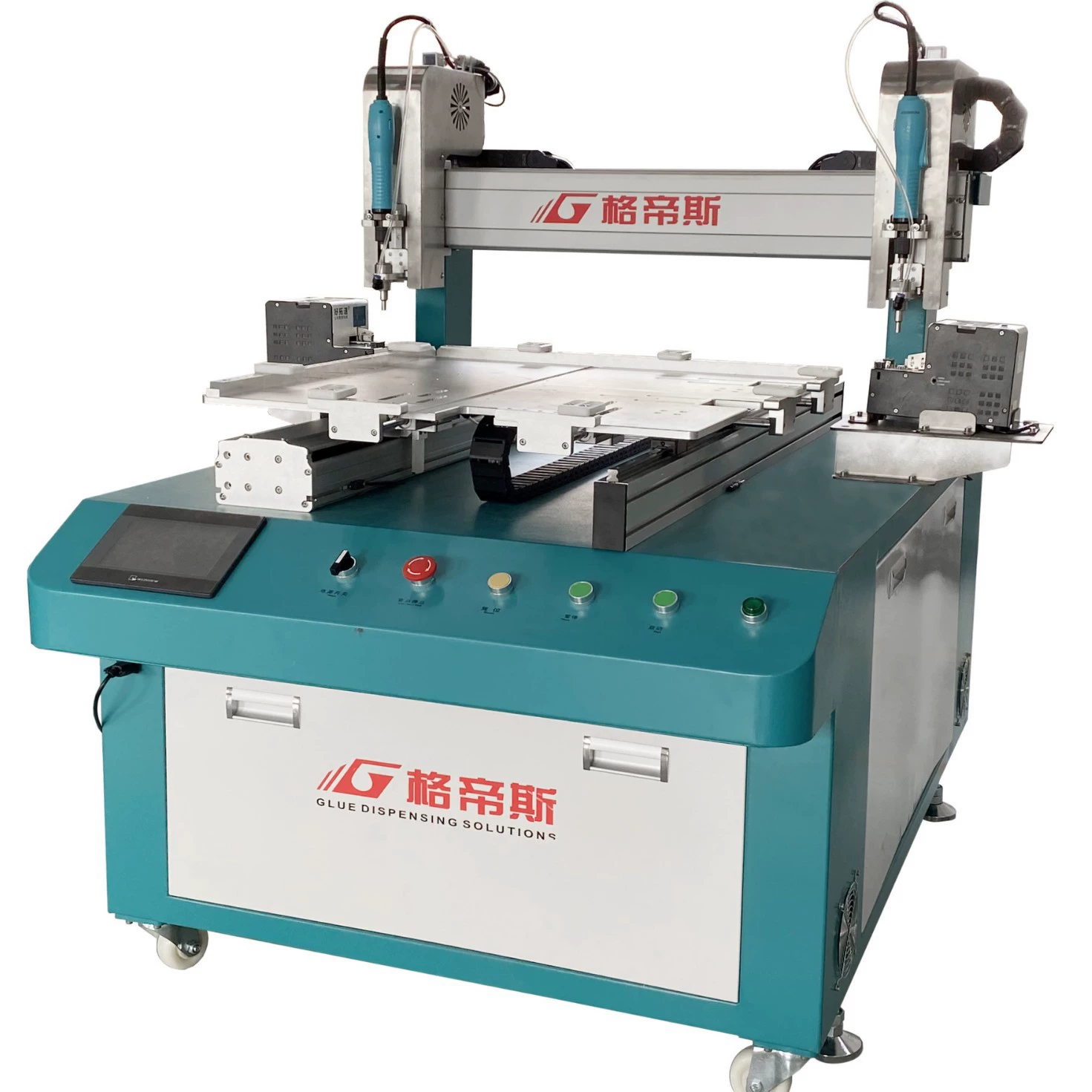 Автоматическая машина для закручивания винтов для уличного освещения с двумя станциями - эффективное интеллектуальное решение для закручивания винтов для поверхности уличного освещения