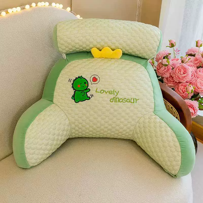 Лёгкая шелковая игрушка Doudou для кровати — большая подушка с тягой на спину, подушка для кровати, подушка для чтения, поясничная подушка, подушка на кровати, летом