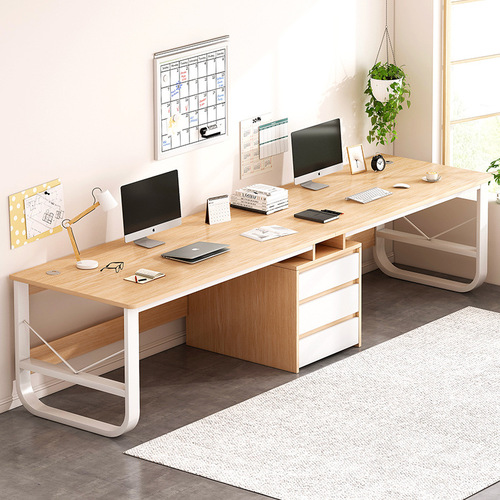Yijiada computer desktop small apartment home bookcase office desk all-in-one simple workbench student writing desk
