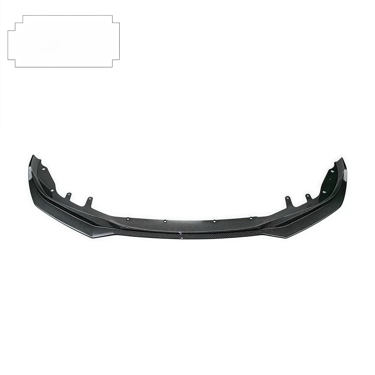 Suitable for 2021 4 Series 2-Door G22 Mp Model Front Lip 3-Stage Abs Material Competitive Front Shovel Bright Black