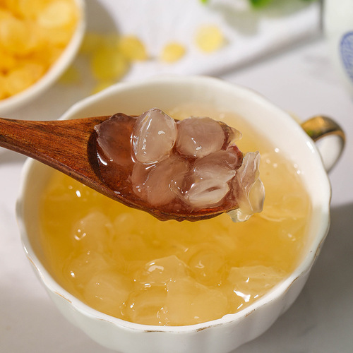 Chunzitan Saponin Glass Jar 100g, Peach Resin Snow Bird Nest Saponin Combo Glass Jar Set, Dropshipping