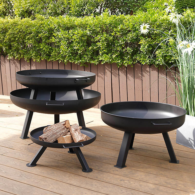 Europa y los Estados Unidos portátiles al aire libre fogón de hoguera redondo calentamiento leña horno de fuego resistente a altas temperaturas horno de jardín horno de comercio exterior