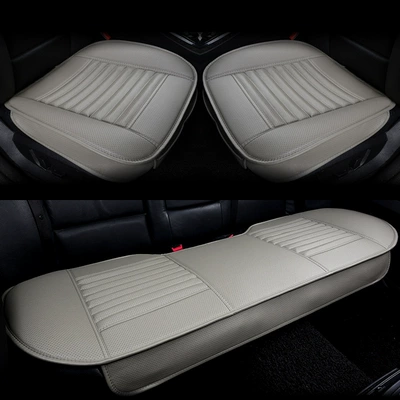 Seat cushion, seat cover | Office No Backrest Interior Supplies - gray-all-inclusive-three-piece-set-without-bamboo-charcoal