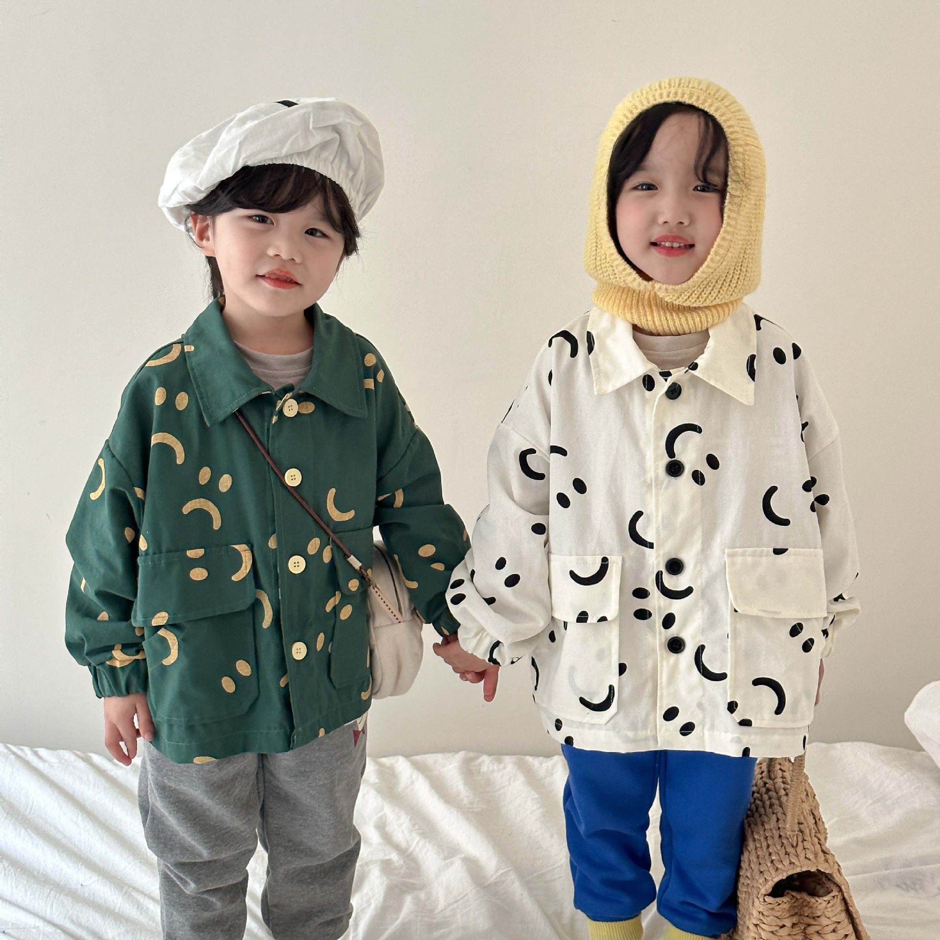 Children's jacket spring and autumn 2024 New girls' spring clothing loose Western style boys' spring jacket baby top clothes