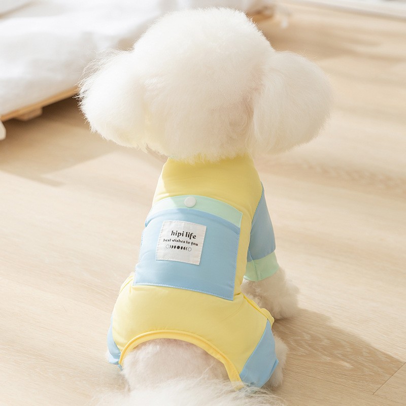 Primavera y verano perros tracción bolsa de hielo sandalias chaleco gato ropa de perro pequeño y mediano que oso ropa de mascota