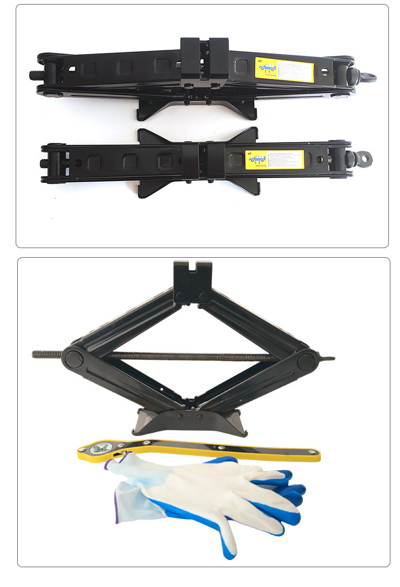 3 Ton New Scissor Jack Kit |   Manual Car Tire Changing Set