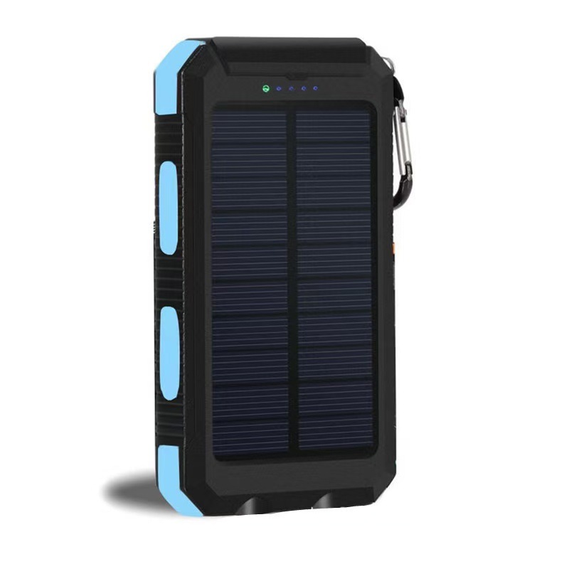 Banco de Energía Solar para Exportación Transfronteriza, 20000 mAh, Conveniente, Impermeable, Multifuncional, Fuente de Alimentación Móvil para Exteriores
