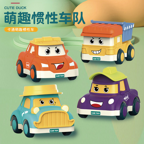 Children's Q version toy car inertia airplane boys and girls 1-2-3 years old car cartoon baby baby educational model