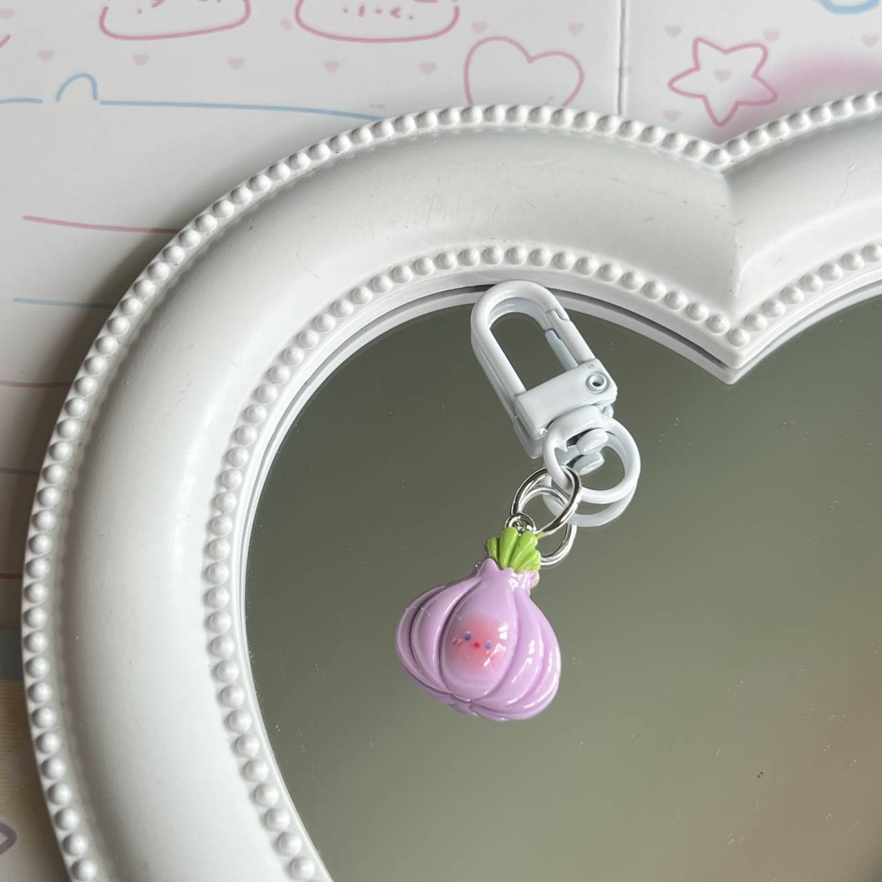 Lindo bebé vegetal llavero ins dulce chica corazón estudiante mochila colgante japonés y coreano todo partido bolsa de joyería