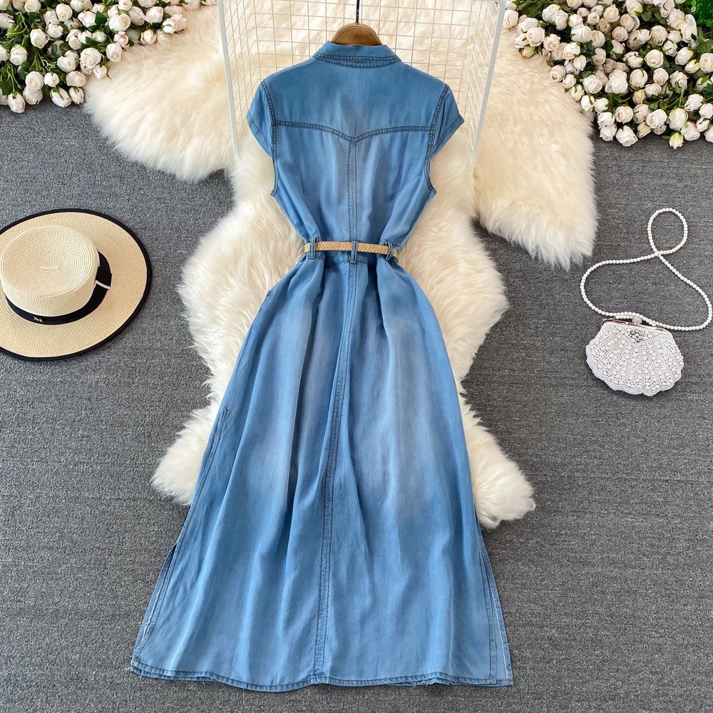 Fitted long skirt sleevless