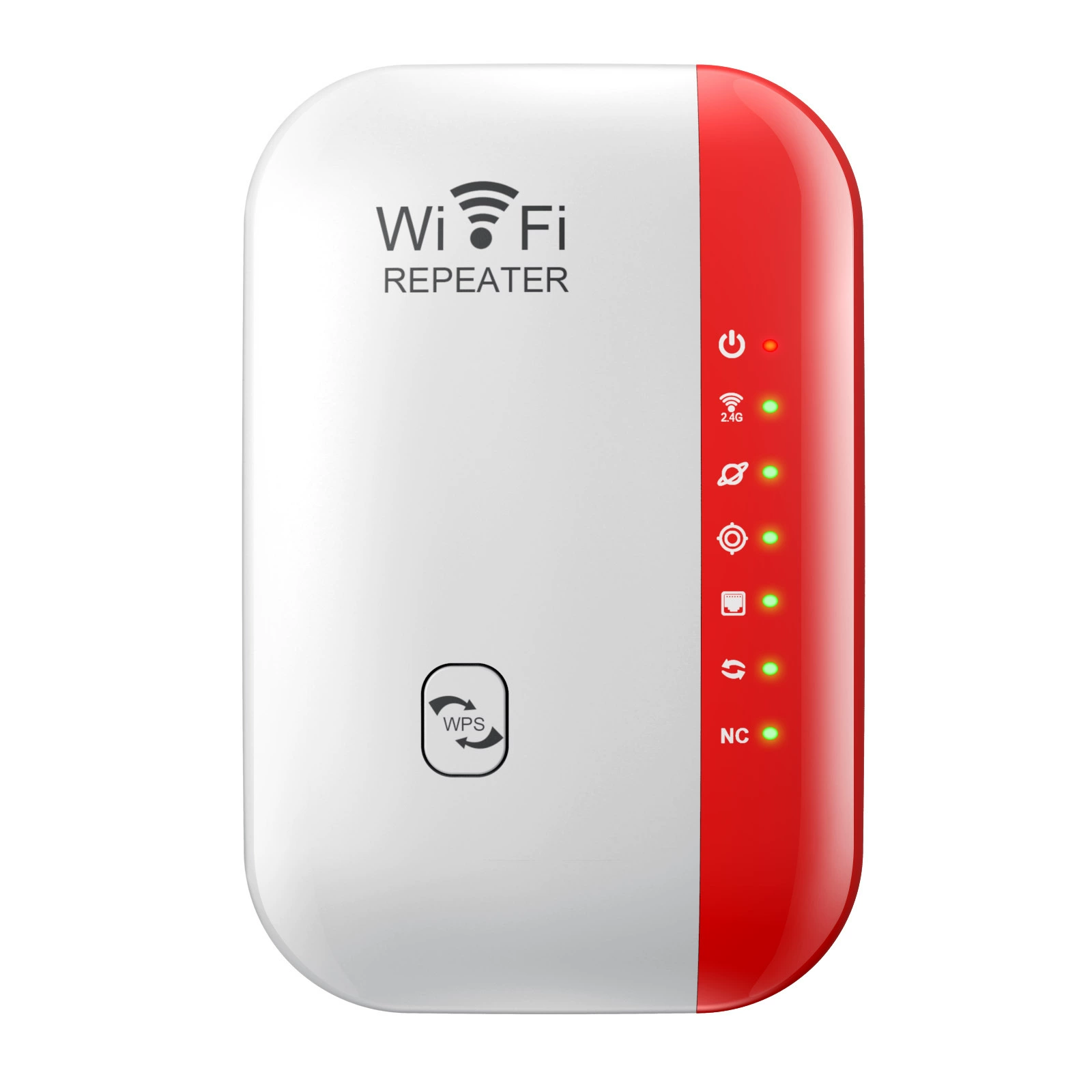 Беспроводной Wi‑Fi ретранслятор с встроенной антенной, удлинитель маршрута, усилитель сигнала 300М, красный