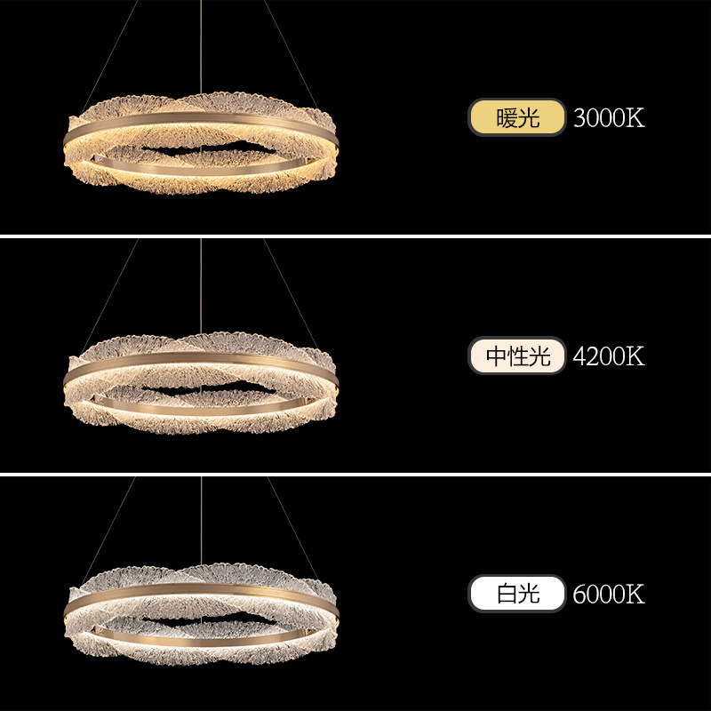 現代の軽い豪華な客間のシャンデリアの丸い環状のledホールの明かりのデザイナーの創意の見本の部屋の寝室のレストランの照明器具|undefined