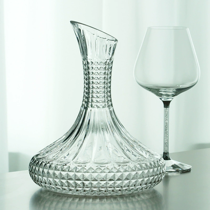 Креативный Европейский Стиль Ручной Работы Тиснением Хрустальное Стекло Графин Винный Pourer Бытовой Роскошный Диспенсер Для Вина